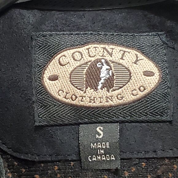 County Clothing Company Womens Sz Small Vest Brown & Tan Dogs Vintage 1998 - Picture 3 of 7